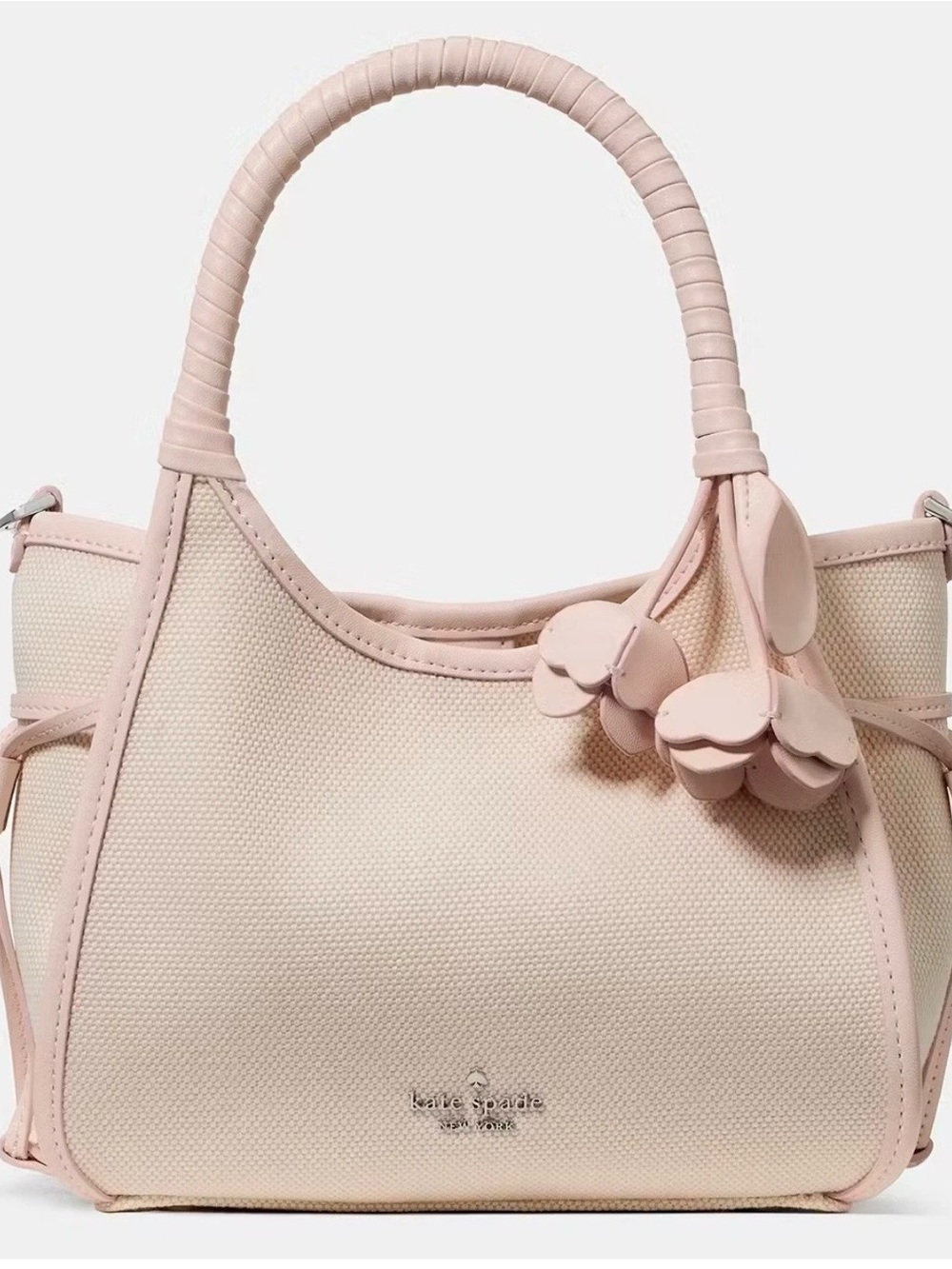 Kate Spade Stash Canvas Floral Small Carry Bag!